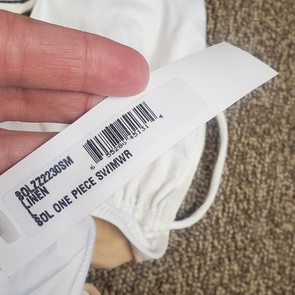 Cosabella Mare Sol One piece plunge cut out swimsuit White NWT L - Picture 4 of 6